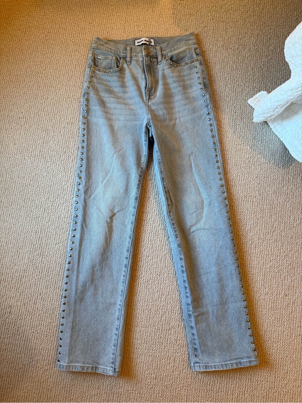 DKNY Silver Studded Jeans